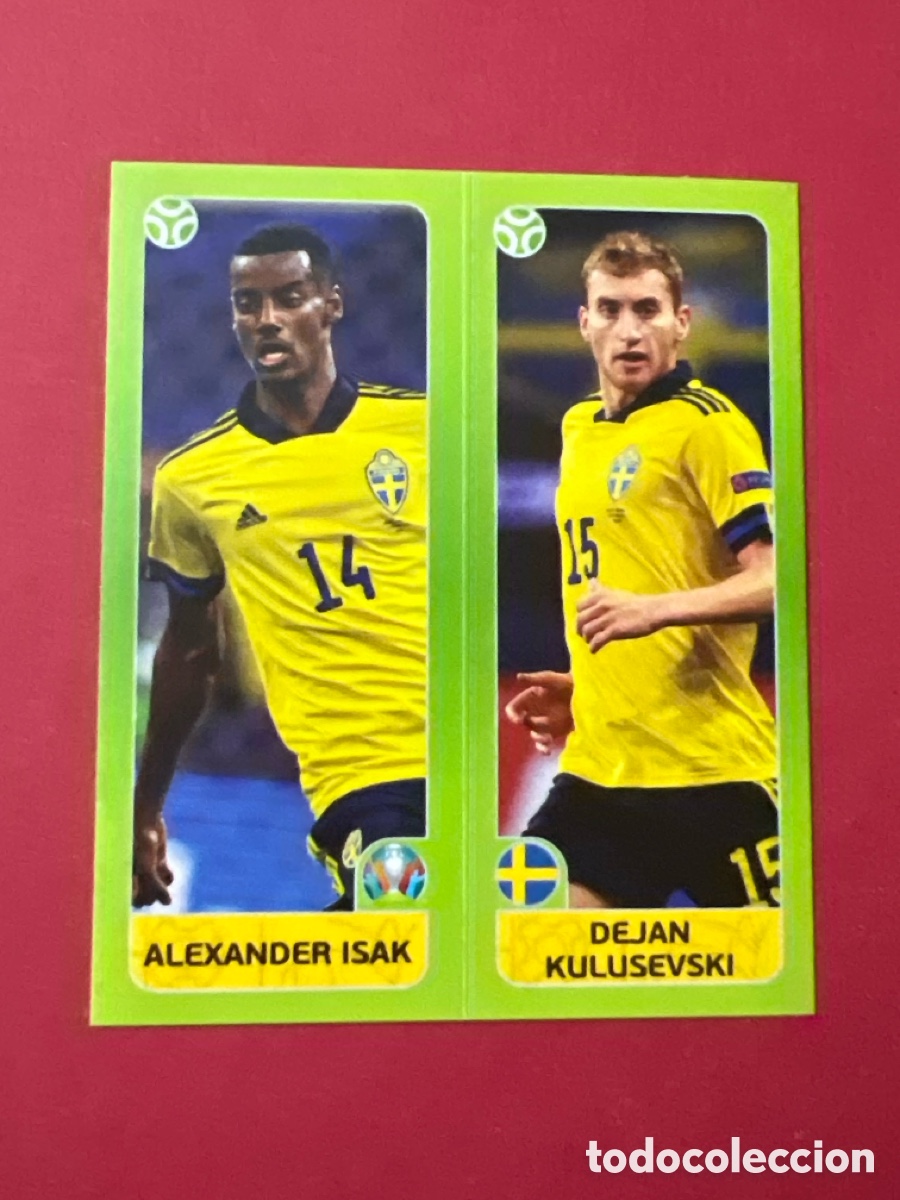 Football Stickers: UEFA EURO 2020 N&ordm; 545A 545B 545 A 545 B ALEXANDER ISAK / DEJAN KULUSEVSKI SUECIA EUROCOPA PANINI