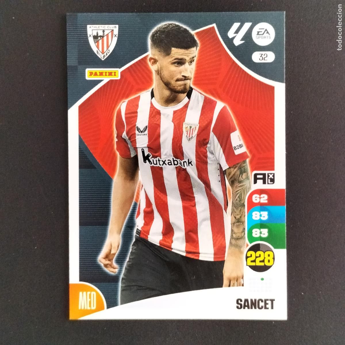 Cromos de F&uacute;tbol: 32 SANCET ATHLETIC BILBAO VALENCIA CROMOS XL LALIGA CARD 2024 2025 24 25 PANINI