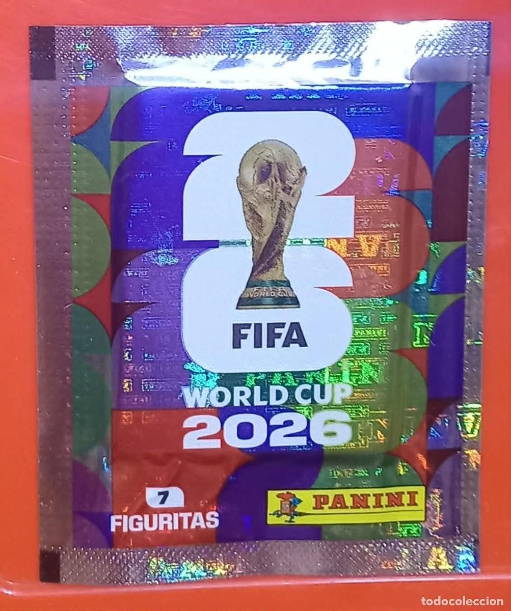Cromos de F&uacute;tbol: PANINI, 5 Sobres sellados del album Mundial 2026. Made in Brazil.
