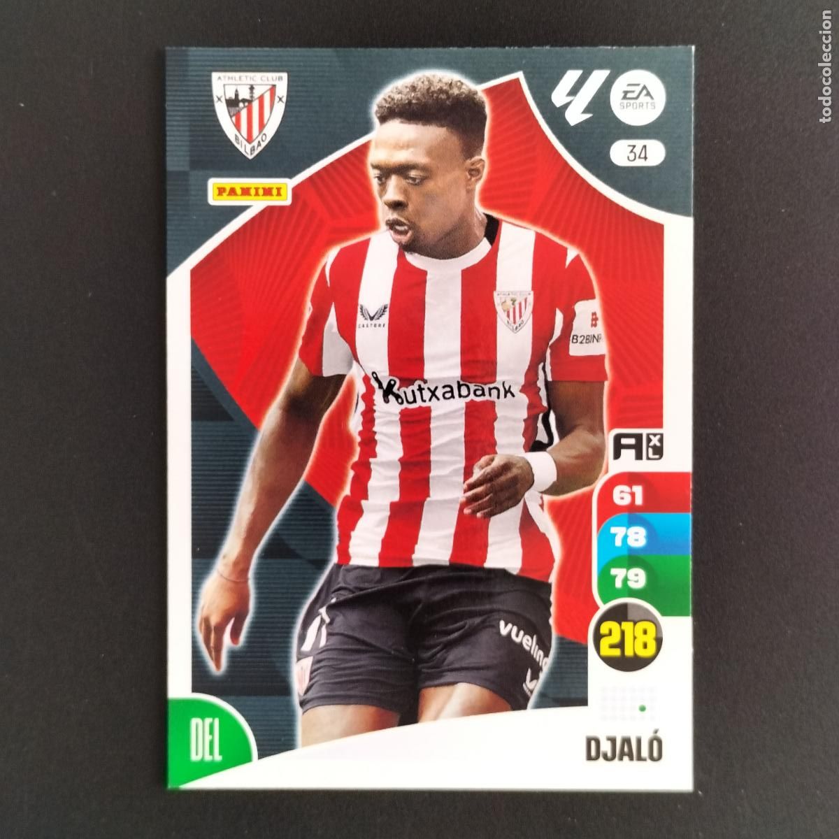 Cromos de F&uacute;tbol: 34 DJALO ATHLETIC BILBAO VALENCIA CROMOS XL LALIGA CARD 2024 2025 24 25 PANINI