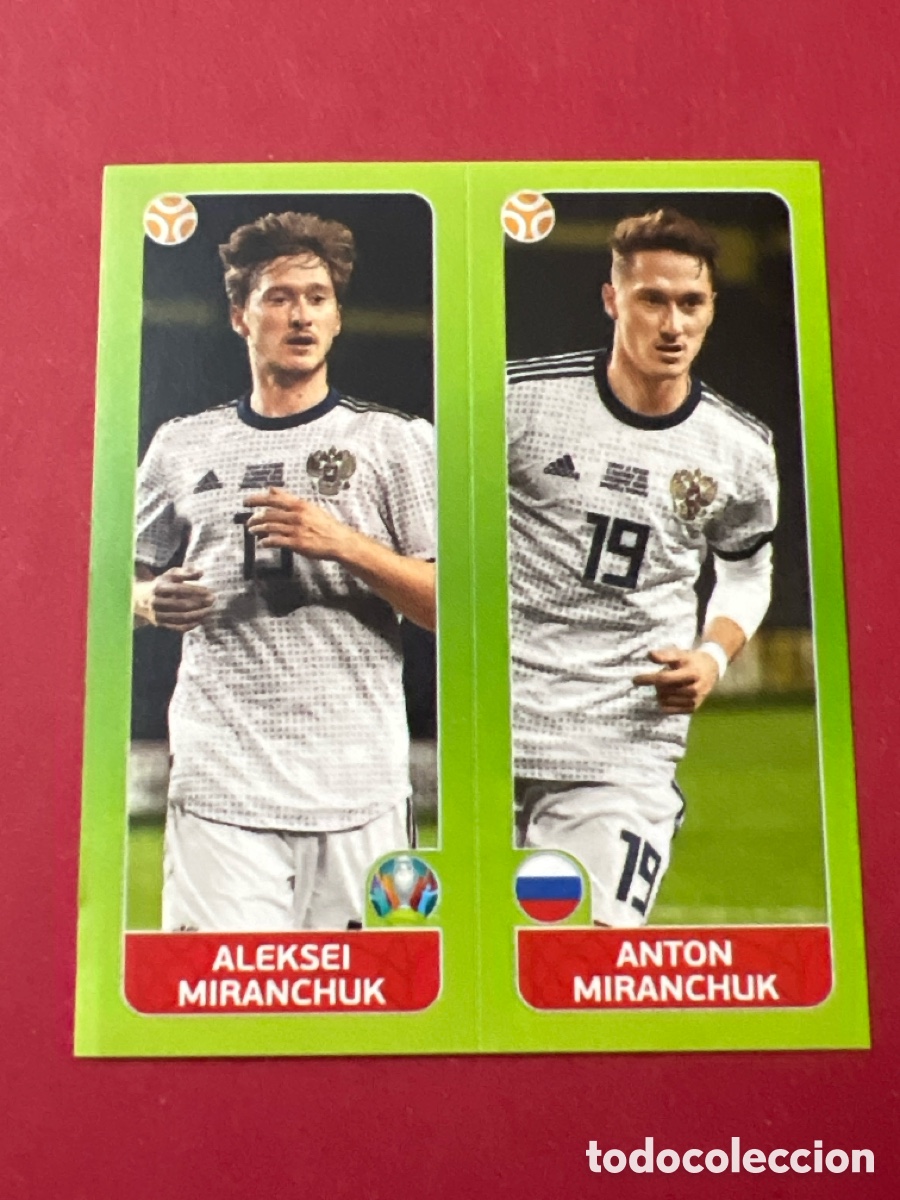 Cromos de F&uacute;tbol: 207B 207A 207 A B ALEKSEI ANTON MIRANCHUK EDITION TOURNAMENT EUROCOPA UEFA EURO 2020 20 2021 21