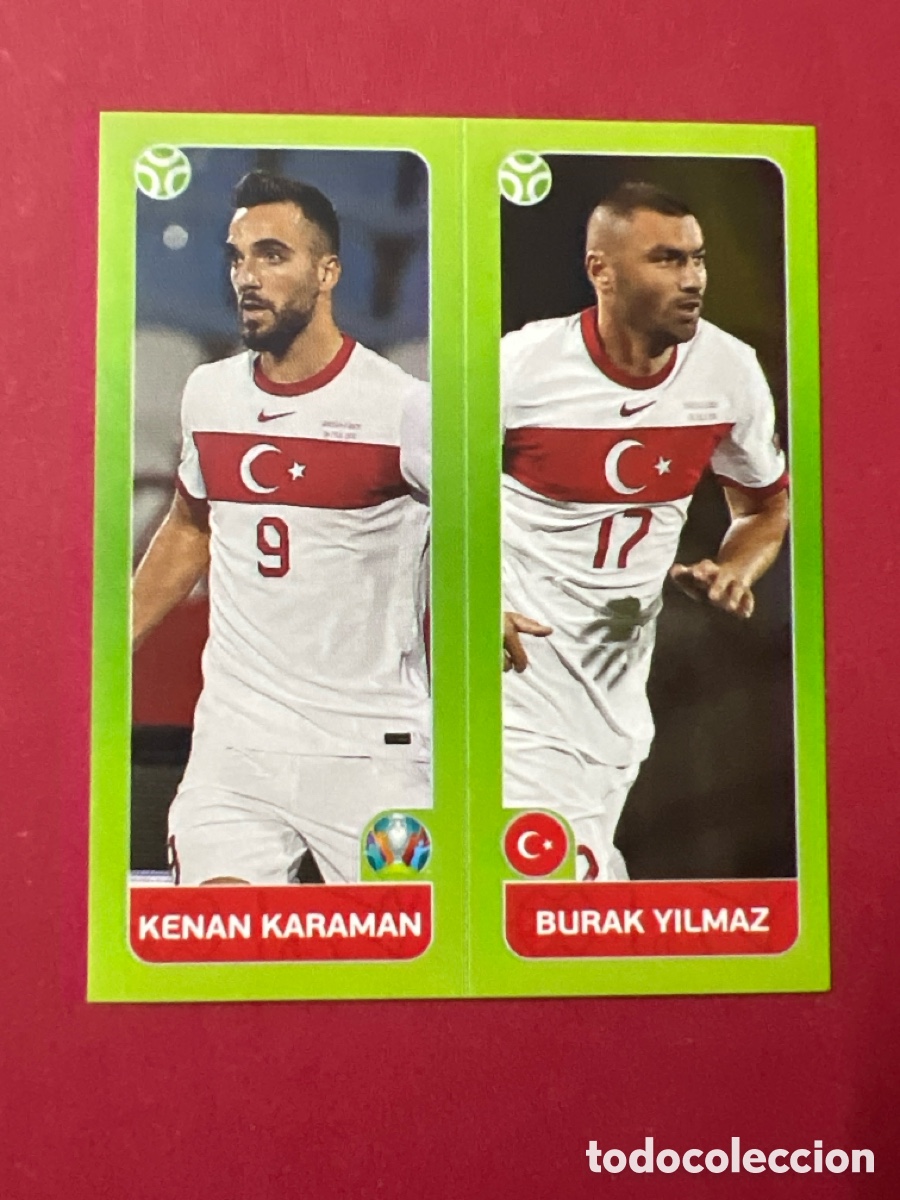Cromos de F&uacute;tbol: E1604. KENAN KARAMAN BURAK YILMAZ N&ordm; 91a 91b - TURQU&Iacute;A - UEFA EURO 2020 - PANINI
