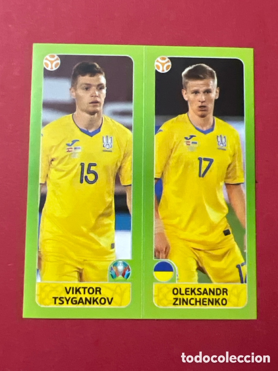 Football Stickers: C1631. UEFA EURO 2020 N&ordm; 320A 320B 320 A 320 B TSYGANKOV / ZINCHENKO UCRANIA CROMO EUROCOPA PANINI