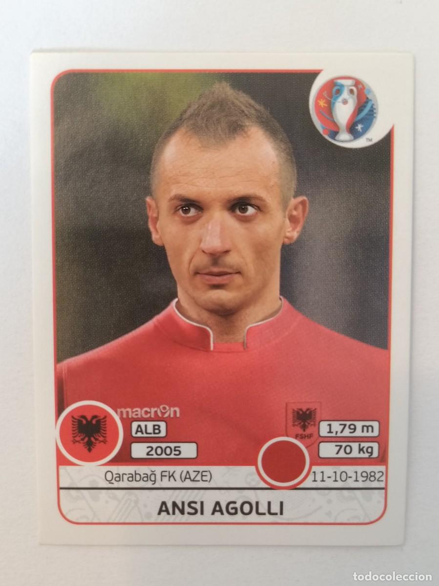 Football Stickers: #74 ANSI AGOLLI (ALBANIA) EURO FRANCIA 2016 PANINI