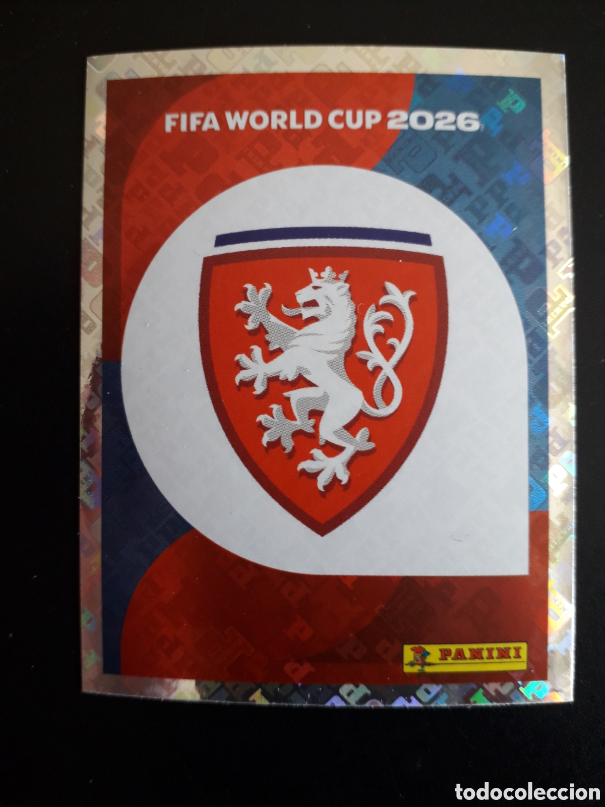 Football Stickers: ESCUDO REP CHECA/CHEQUIA CZE 1 MUNDIAL F&Uacute;TBOL 2026 FIFA WORLD CUP PANINI SIN PEGAR PEDIDO M&Iacute;NIMO 3&euro;.
