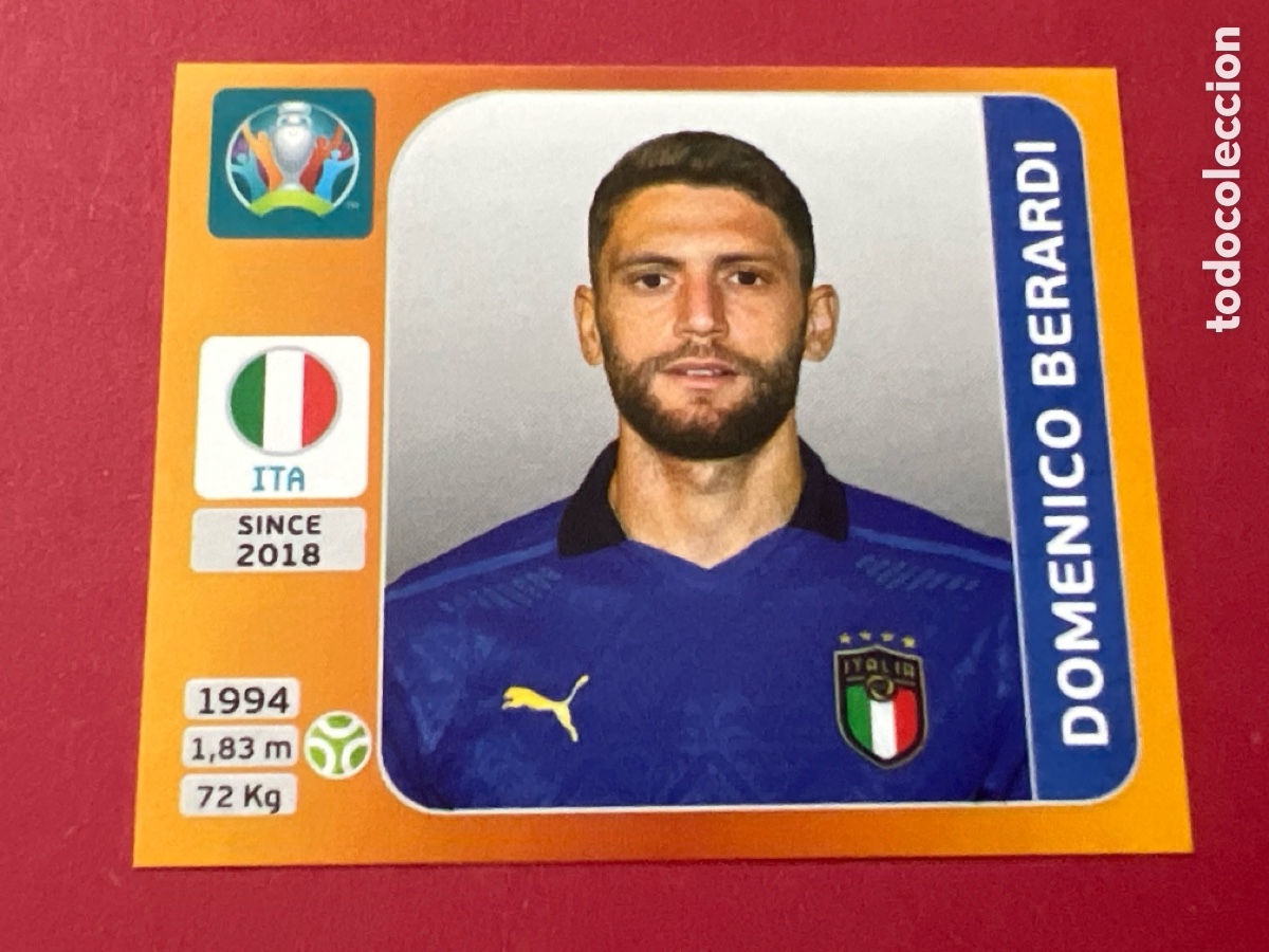 Football Stickers: C1633. EURO 2020 EUROCOPA 2021 20 21 CROMO PANINI FUTBOL N 26 ITALY DOMENICO BERARDI
