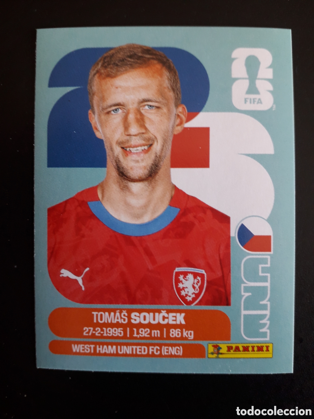 Cromos de F&uacute;tbol: SOUČEK REP CHECA/CHEQUIA CZE 12 MUNDIAL F&Uacute;TBOL 2026 FIFA WORLD CUP PANINI SIN PEGAR PEDIDO M&Iacute;NIMO 3&euro;
