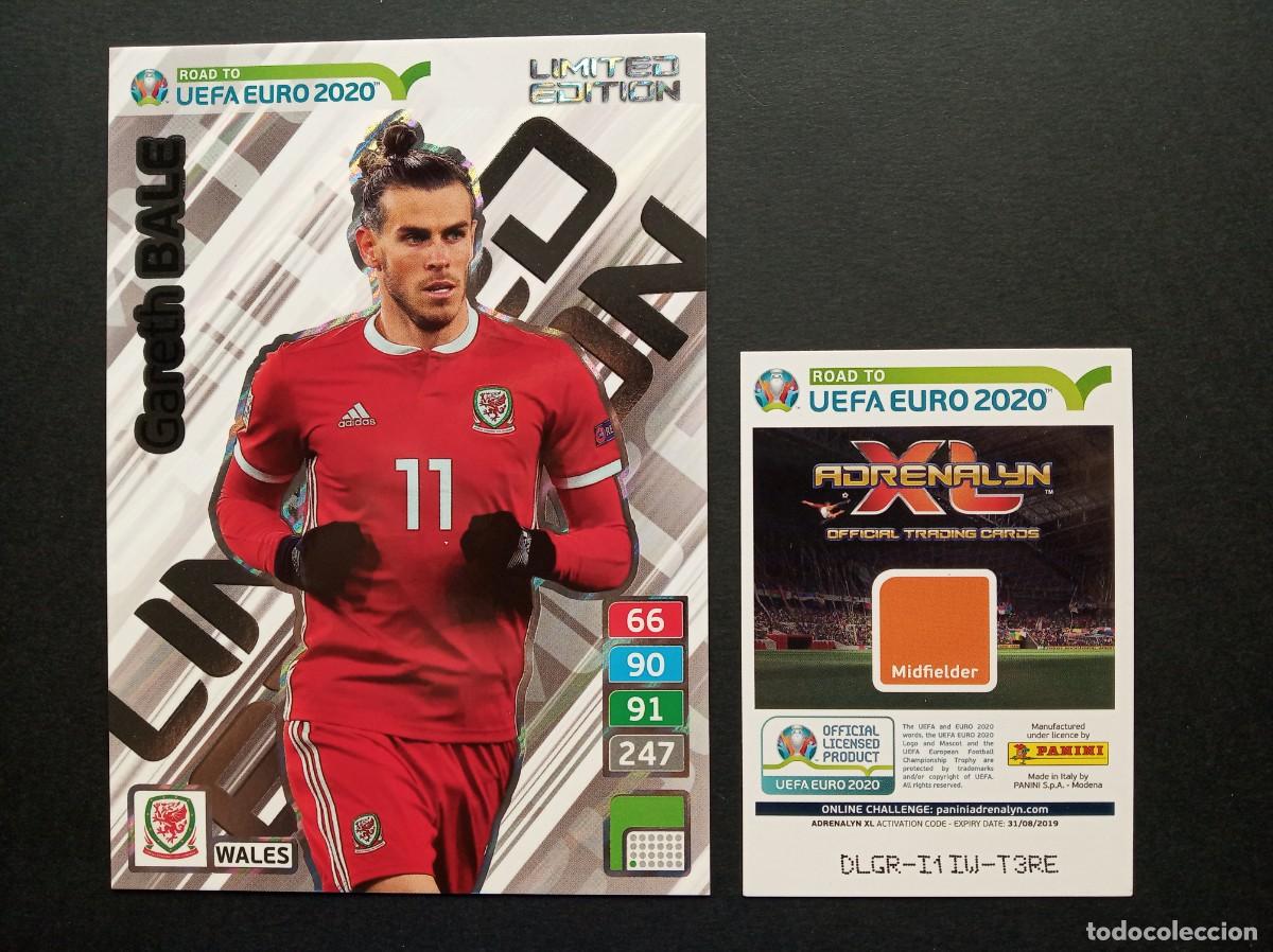 Cromos de F&uacute;tbol: LIMITED EDITION XXL GARETH BALE GALES REAL MADRID ⚽ PANINI &reg; ADRENALYN ROAD TO UEFA EURO 2020 NUEVO