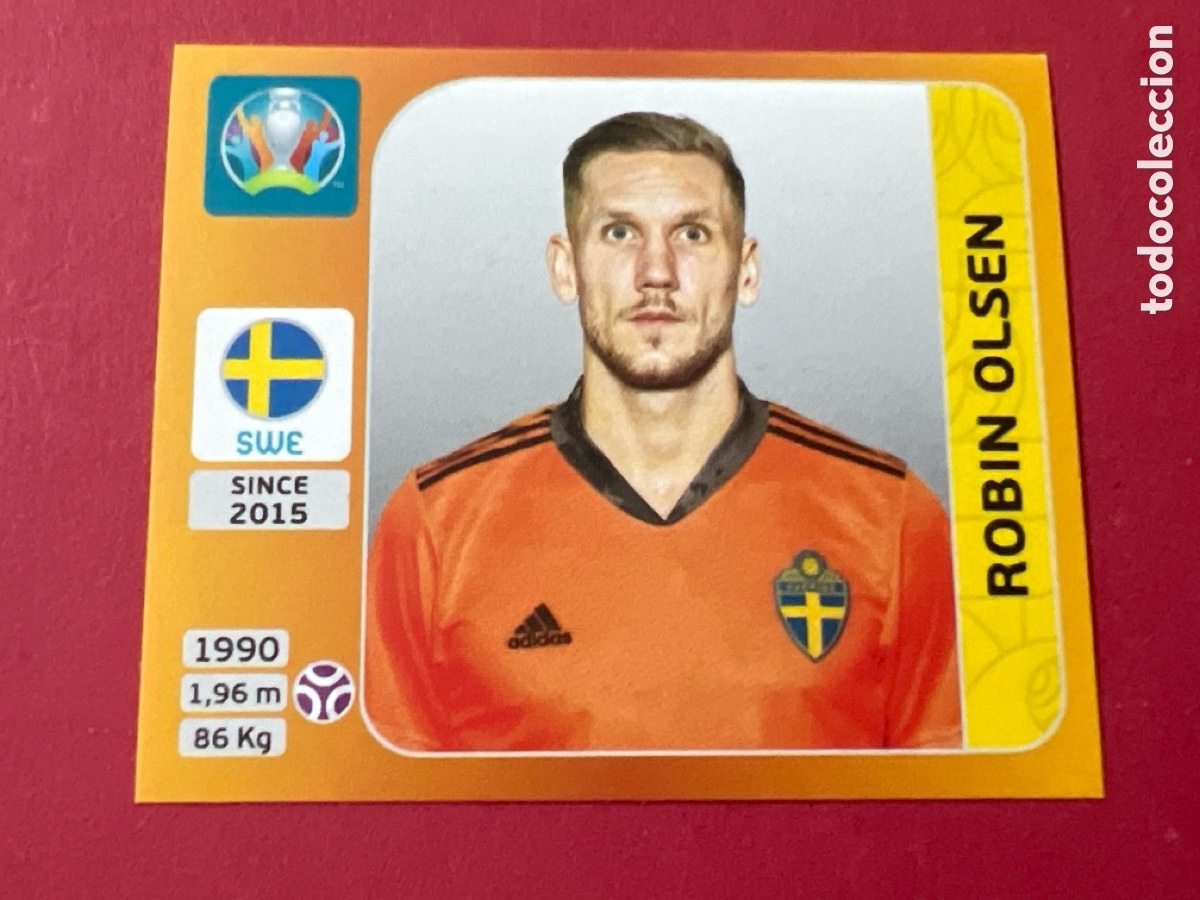 Cromos de F&uacute;tbol: E1678. CROMO DE FUTBOL EURO 2020 ROBIN OLSEN SUECIA N&Uacute;MERO 547 TOURNAMENT EDITION PANINI
