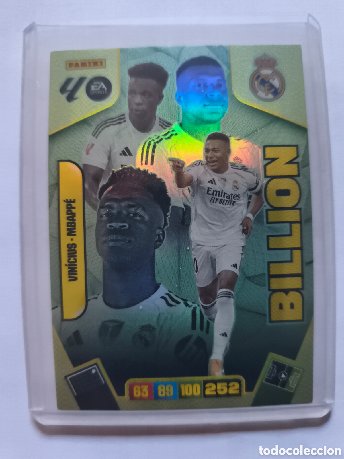 Cromos de F&uacute;tbol: ADRENALYN XL 25-26 BILLON VINICIUS MBAPP