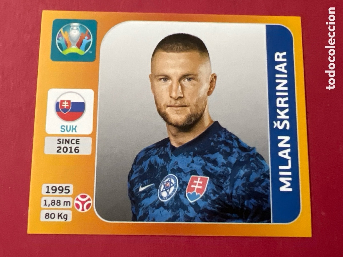 Cromos de F&uacute;tbol: E1701. 499 PANINI EURO 2021 MILAN &Scaron;KRINIAR - ESLOVAQUIA -- 20 21 2020 CROMO NUNCA PEGADO