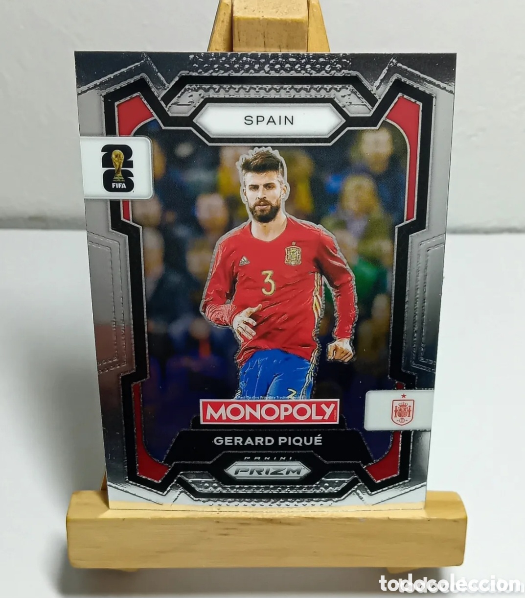 Cromos de F&uacute;tbol: GERARD PIQU&Eacute; 2026 ESPA&Ntilde;A MONOPOLY PRIZM PANINI N&deg;46.