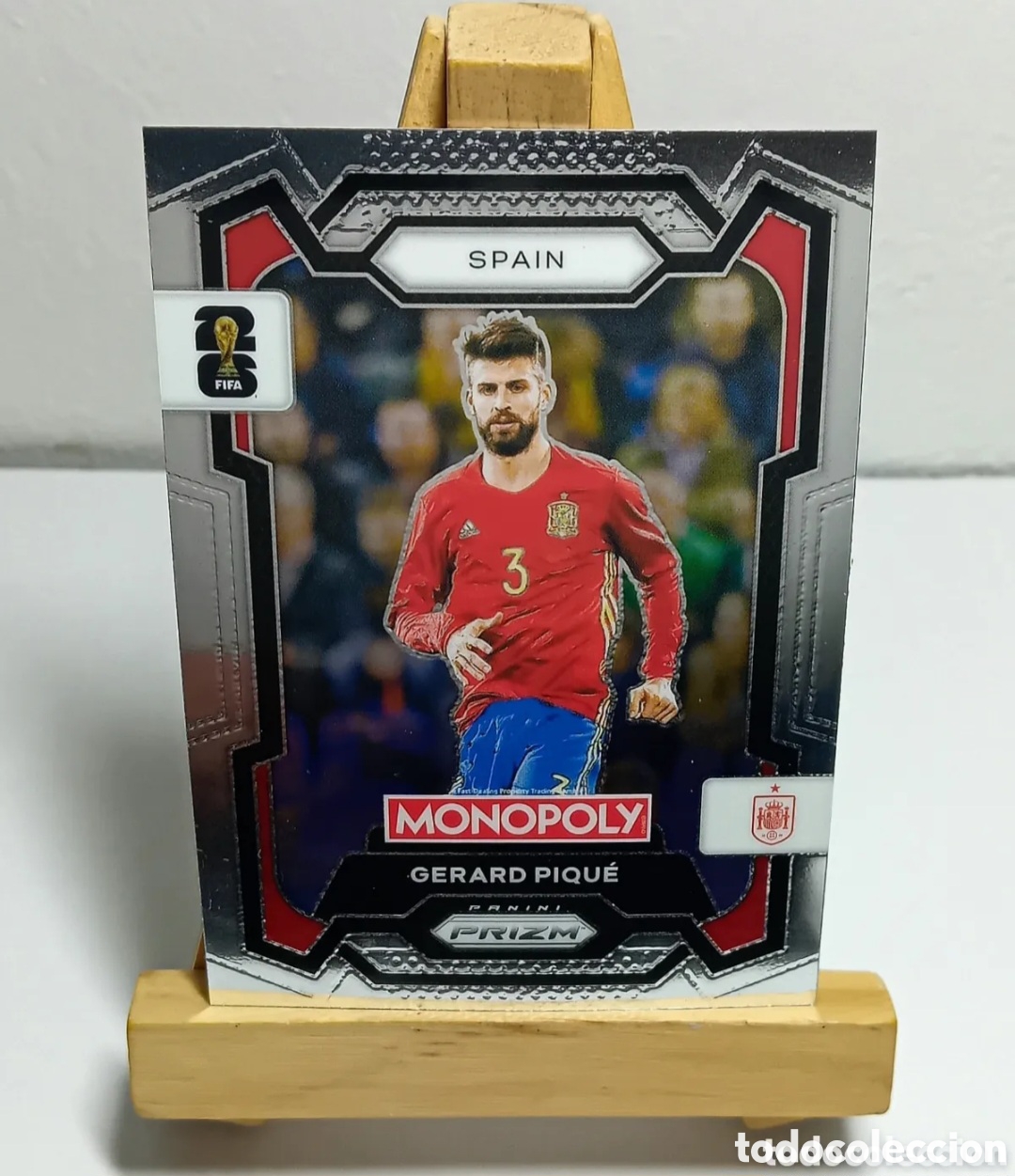 Cromos de F&uacute;tbol: GERARD PIQU&Eacute; 2026 ESPA&Ntilde;A MONOPOLY PRIZM PANINI N&deg;46.