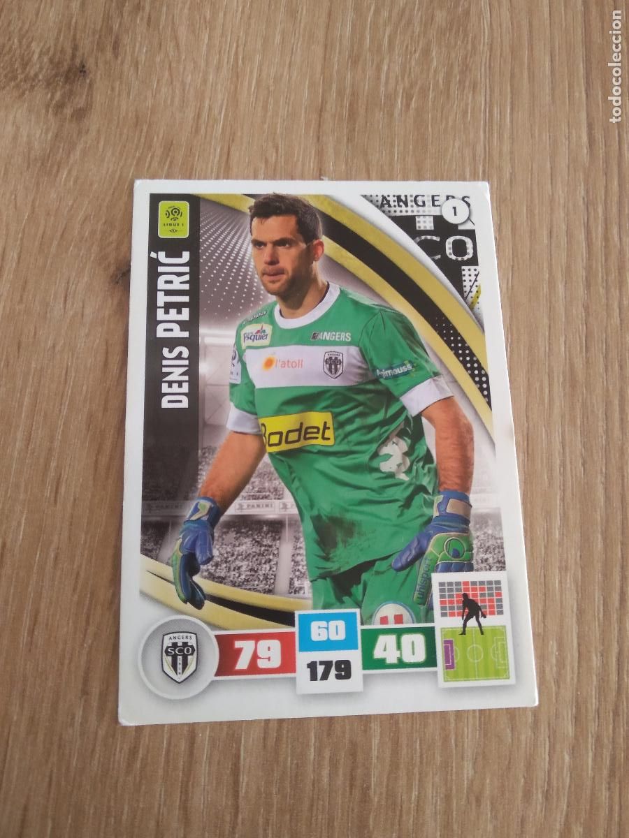 Cromos de F&uacute;tbol: 1 DENIS PETRIC ANGERS CROMO FUTBOL PANINI LIGA FRANCIA 2016-2017 FOOT LIGUE 1 ADRENALYN 16-17