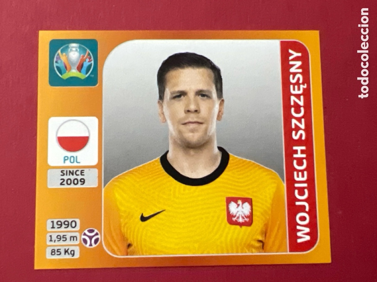 Cromos de F&uacute;tbol: E1714. Wojciech Szczesny n&deg;460 Tournament Edition Uefa Euro 2020 Polonia