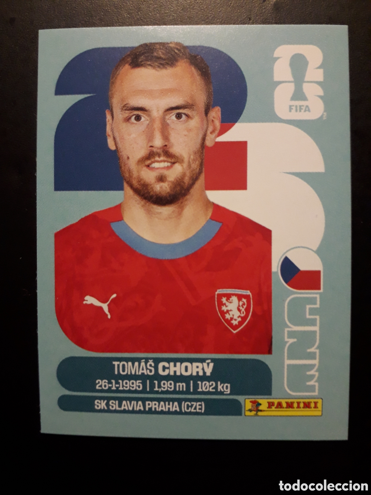 Cromos de F&uacute;tbol: CHOR&Yacute; REP CHECA/CHEQUIA CZE 17 MUNDIAL F&Uacute;TBOL 2026 FIFA WORLD CUP PANINI SIN PEGAR PEDIDO M&Iacute;NIMO 3&euro;.