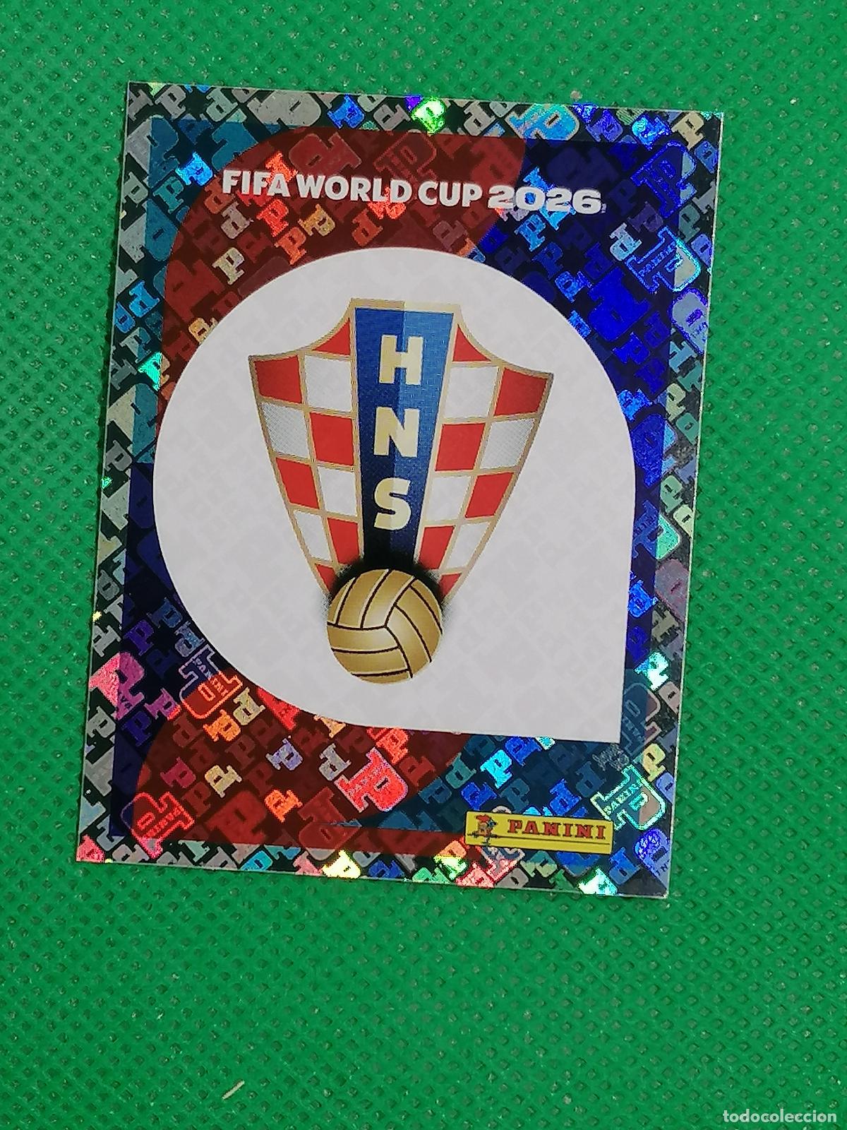 Fu&szlig;ball-Sticker: CRO 1 CRO1 ESCUDO CROACIA ⚽ PANINI FIFA MUNDIAL WORLD CUP 26 2026 STICKER ⚽