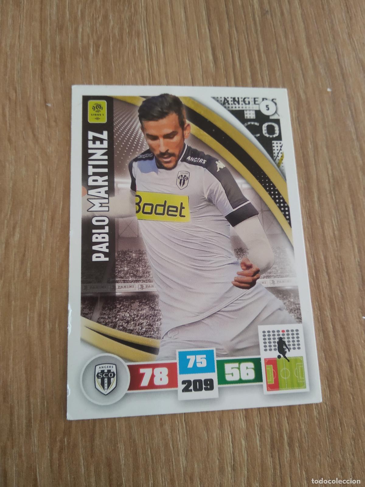 Fu&szlig;ball-Sticker: 5 PABLO MARTINEZ ANGERS CROMO FUTBOL PANINI LIGA FRANCIA 2016-2017 FOOT LIGUE 1 ADRENALYN 16-17
