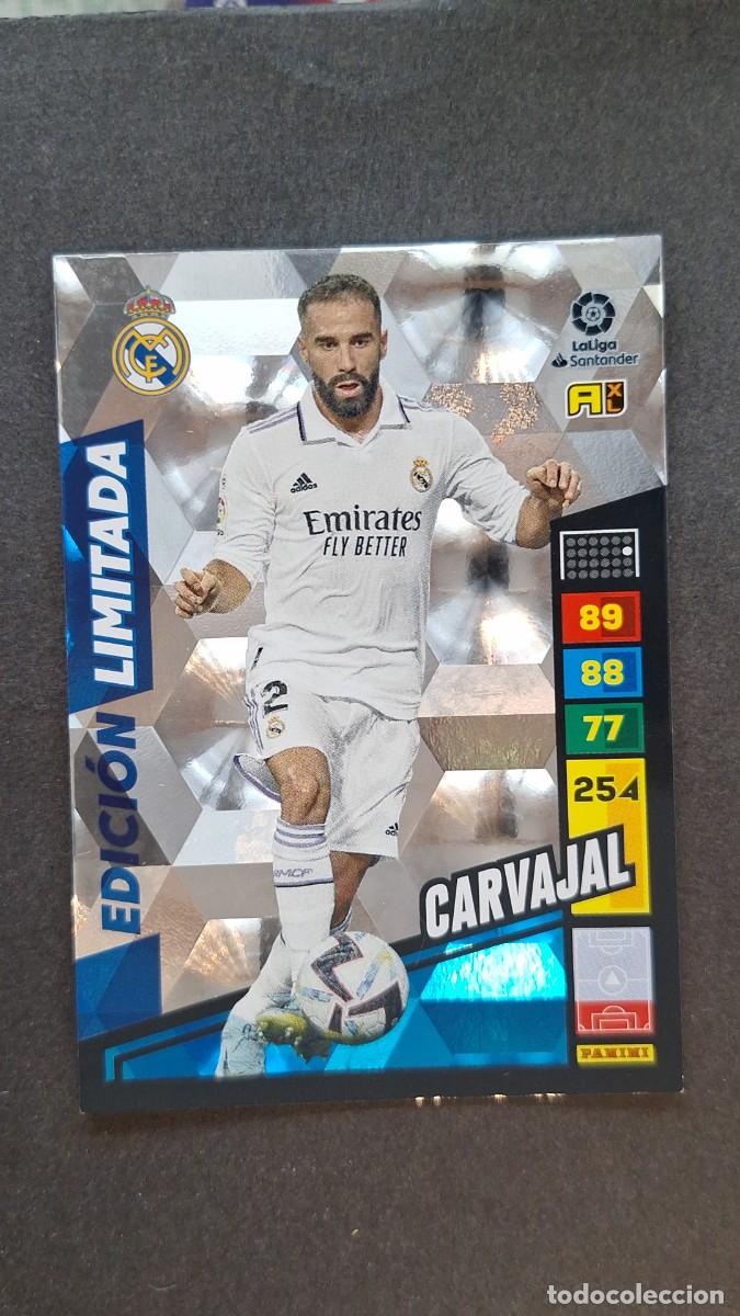 Cromos de F&uacute;tbol: L1 CARVAJAL REAL MADRID EDICION LIMITADA ADRENALYN XL LIGA 2022/2023 22 23 PANINI