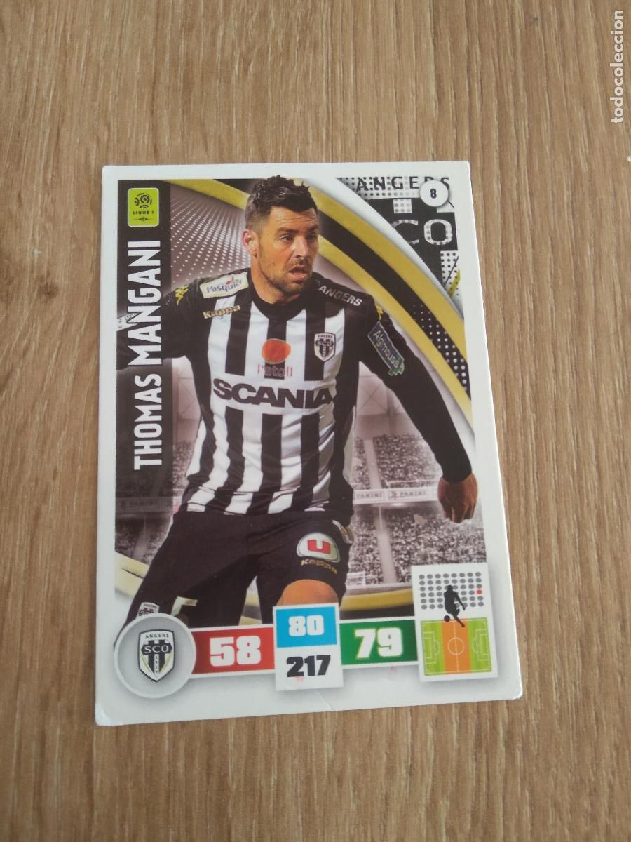 Cromos de Futebol: 8 THOMAS MANGANI ANGERS CROMO FUTBOL PANINI LIGA FRANCIA 2016-2017 FOOT LIGUE 1 ADRENALYN 16-17