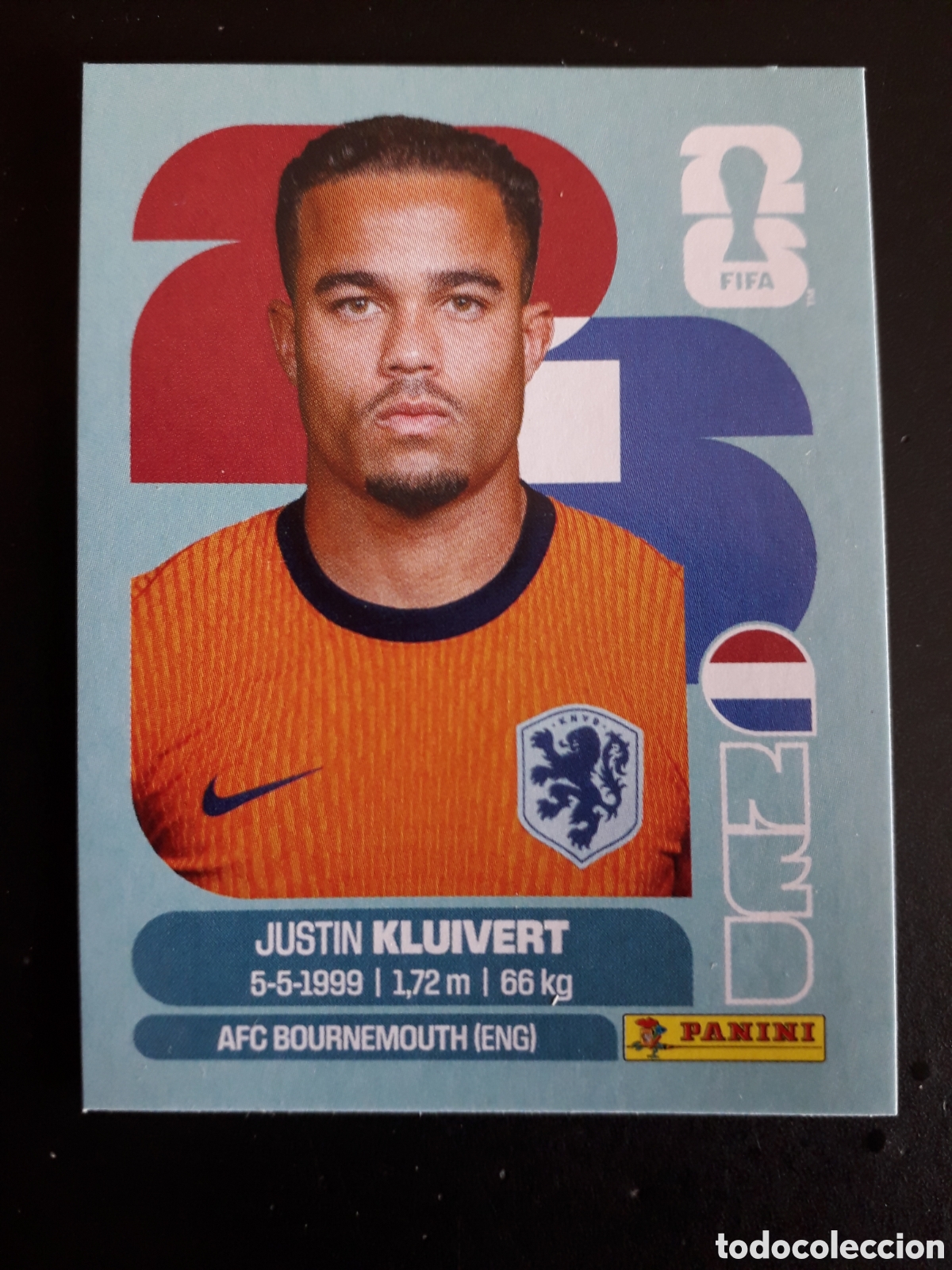 Cromos de f&uacute;tbol: KLUIVERT HOLANDA/PA&Iacute;SES BAJOS NED 16 MUNDIAL F&Uacute;TBOL 2026 FIFA WORLD CUP PANINI PEDIDO M&Iacute;NIMO 3&euro;