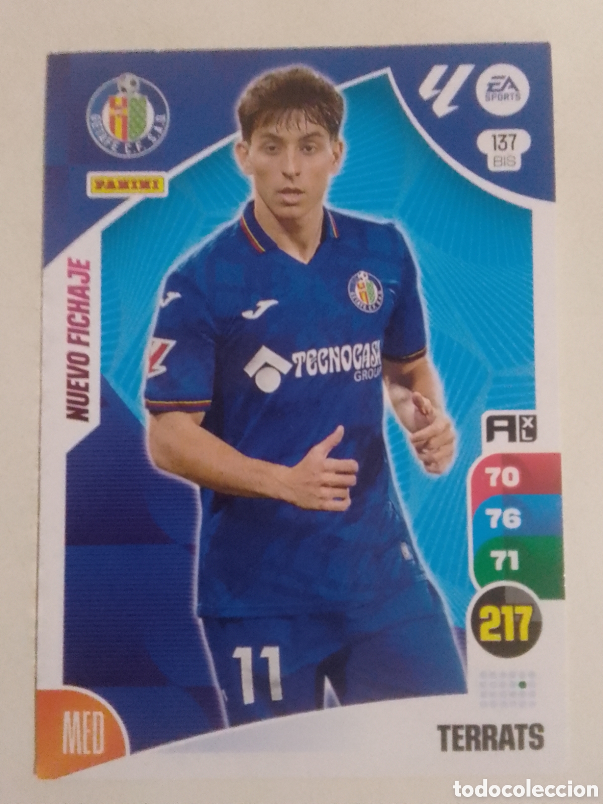 Cromos de F&uacute;tbol: Adrenalyn XL 2024-25 n&deg; 137 BIS Terrats &bull; Getafe. NUEVO FICHAJE.
