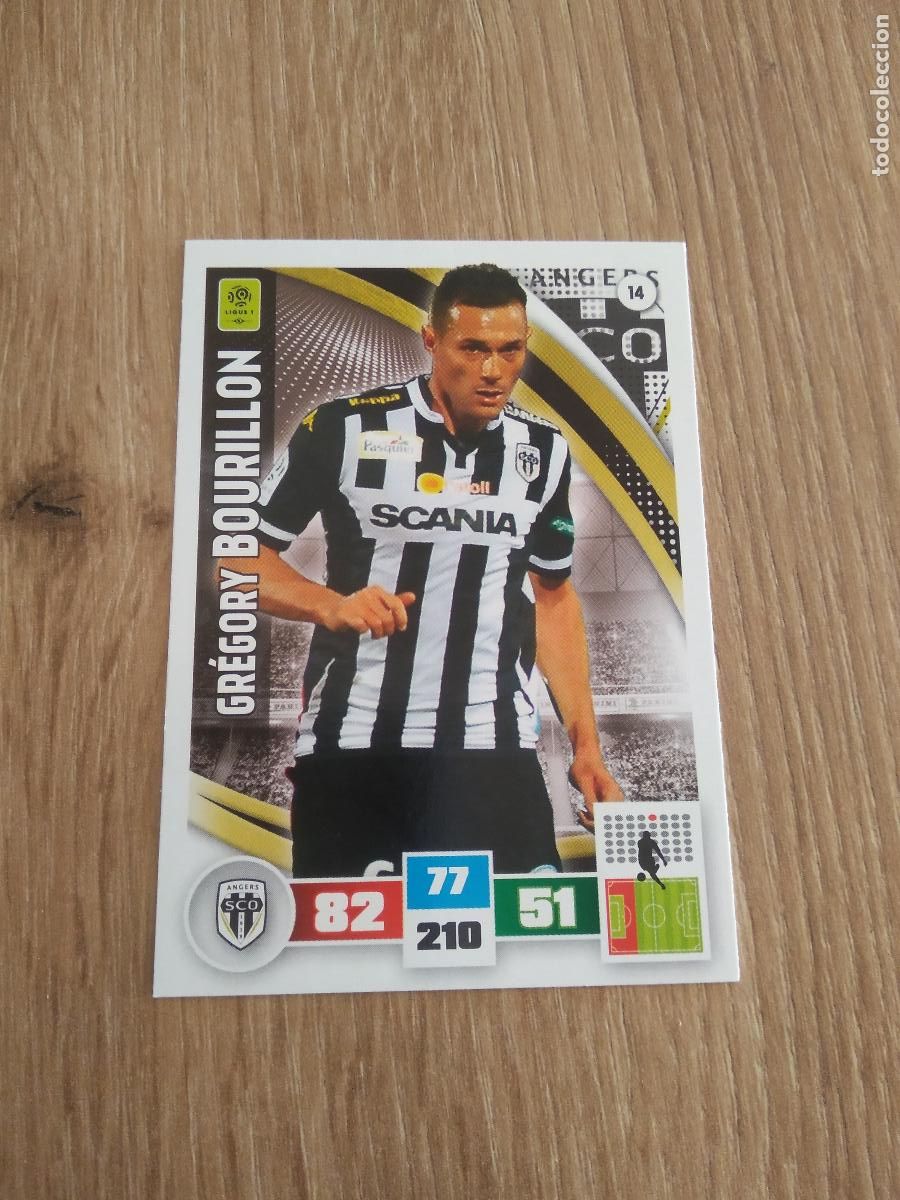 Cromos de F&uacute;tbol: 14 GREGORY BOURILLON ANGERS CROMO FUTBOL PANINI LIGA FRANCIA 2016-2017 FOOT LIGUE 1 ADRENALYN 16-17