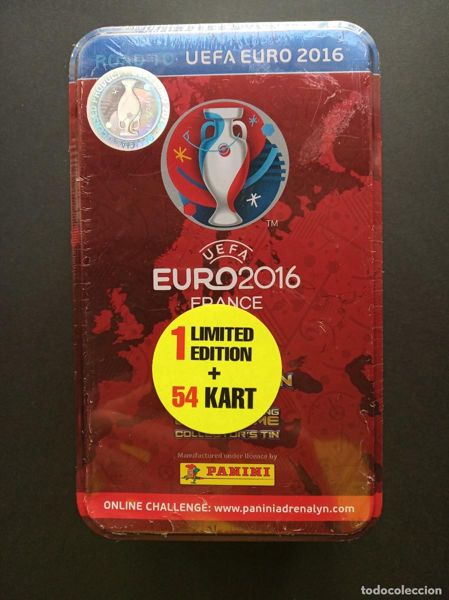 Cromos de F&uacute;tbol: MEGA TIN 9 SOBRES + 1 LIMITED ED. ⚽ PANINI&reg; ADRENALYN ROAD UEFA EURO 2016 CRISTIANO RONALDO ? MADRID
