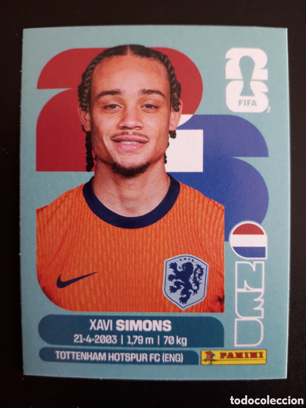 Football Stickers: SIMONS HOLANDA/PA&Iacute;SES BAJOS NED 15 MUNDIAL F&Uacute;TBOL 2026 FIFA WORLD CUP PANINI SIN PEG PEDIDO M&Iacute;NIM 3&euro;