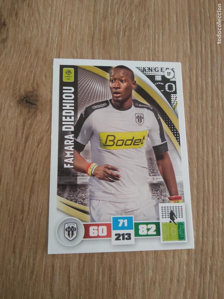 Football Stickers: 17 FAMARA DIEDHIOU ANGERS CROMO FUTBOL PANINI LIGA FRANCIA 2016-2017 FOOT LIGUE 1 ADRENALYN 16-17