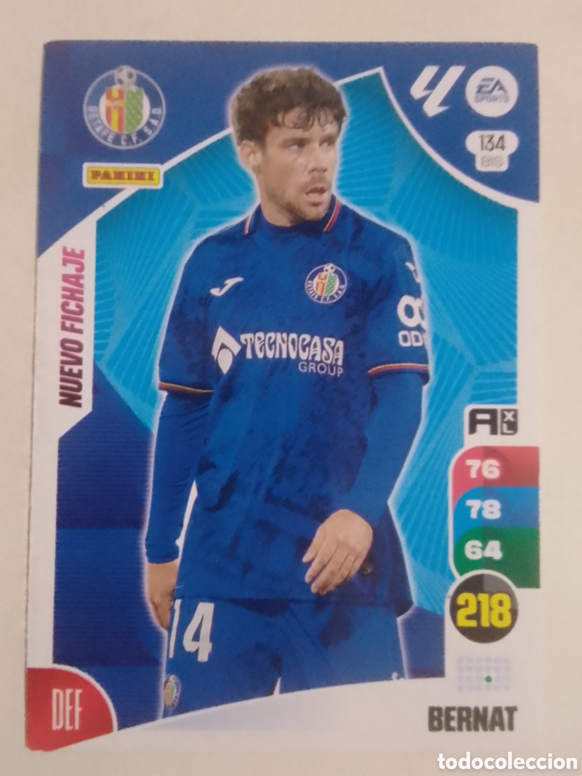 Cromos de F&uacute;tbol: Adrenalyn XL 2024-25 n&deg; 134 BIS Bernat &bull; Getafe. NUEVO FICHAJE.