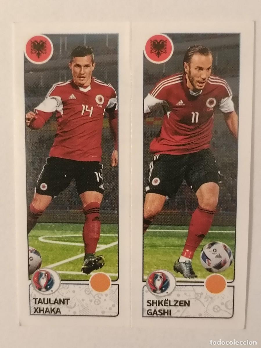 Football Stickers: #92 XHAKA-GASHI (ALBANIA) EURO FRANCIA 2016 PANINI