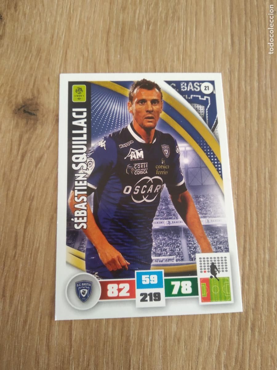 Cromos de F&uacute;tbol: 21 SQUILLACI BASTIA CROMO FUTBOL PANINI LIGA FRANCIA 2016-2017 FOOT LIGUE 1 ADRENALYN 16-17