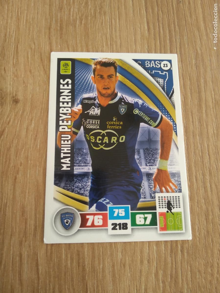 Cromos de F&uacute;tbol: 23 MATHIEU PEYBERNES BASTIA CROMO FUTBOL PANINI LIGA FRANCIA 2016-2017 FOOT LIGUE 1 ADRENALYN 16-17