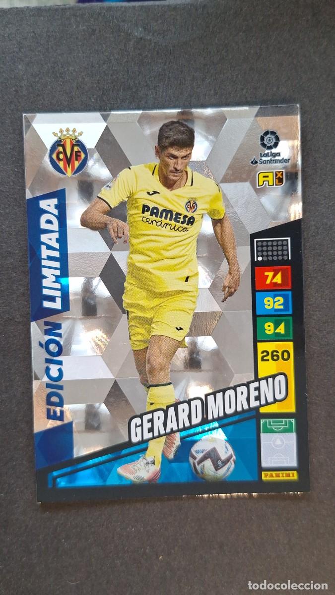 Cromos de F&uacute;tbol: L1 GERARD MORENO VILLARREAL C. F. EDICION LIMITADA ADRENALYN XL LIGA 2022/2023 22 23 PANINI