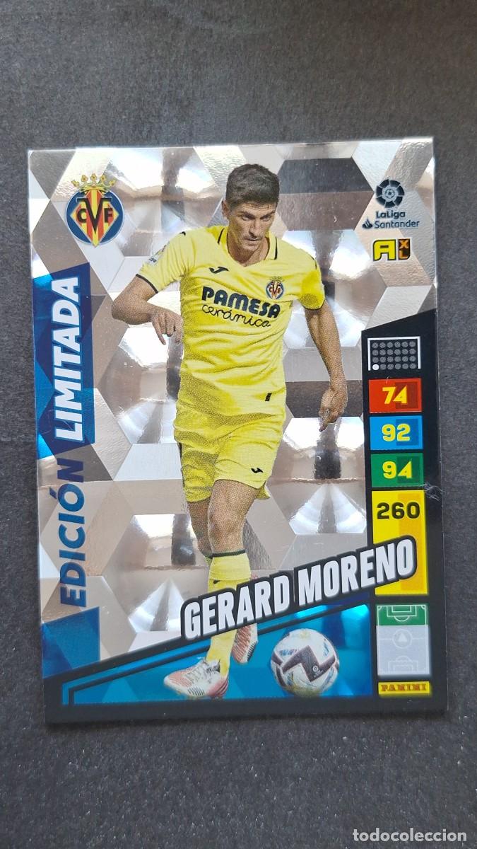 Cromos de F&uacute;tbol: L1 GERARD MORENO VILLARREAL C. F. EDICION LIMITADA ADRENALYN XL LIGA 2022/2023 22 23 PANINI