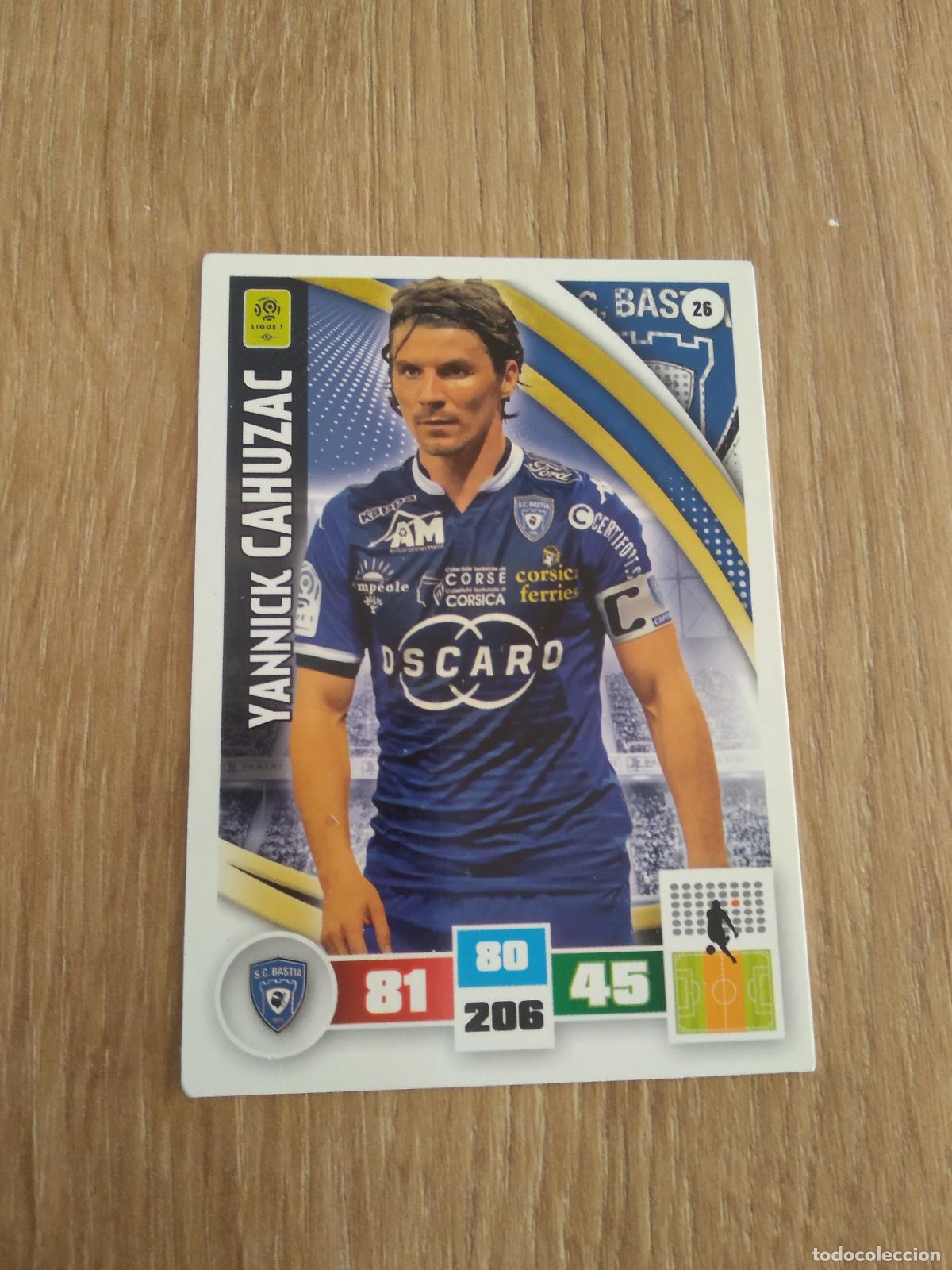 Cromos de F&uacute;tbol: 26 YANNICK CAHUZAC BASTIA CROMO FUTBOL PANINI LIGA FRANCIA 2016-2017 FOOT LIGUE 1 ADRENALYN 16-17