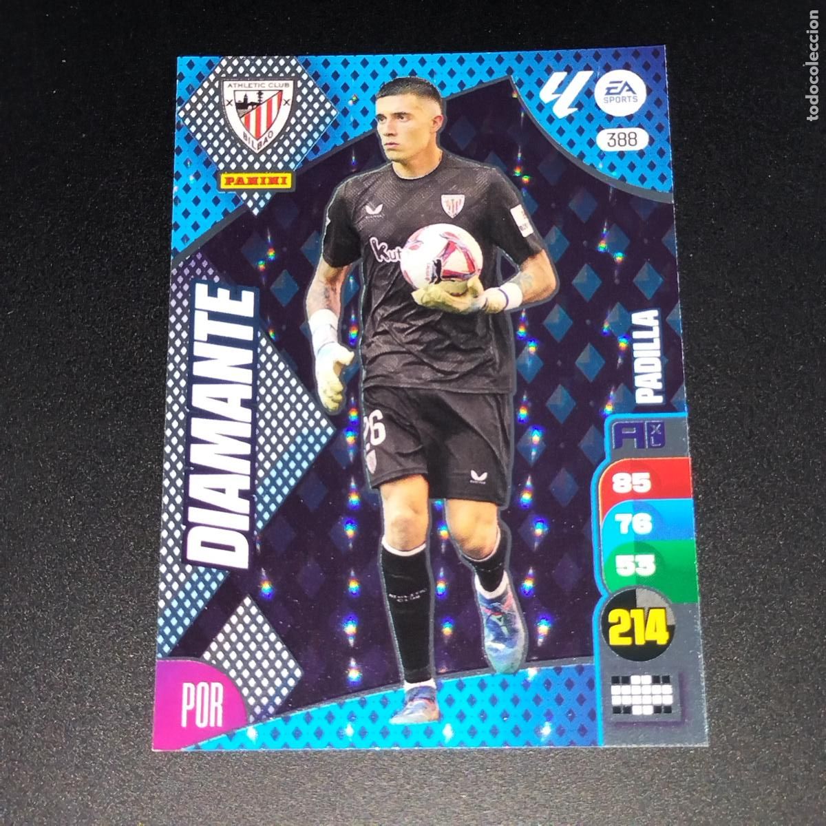 Cromos de F&uacute;tbol: 388 PADILLA DIAMANTE ATHLETIC BILBAO ADRENALYN XL LALIGA CARD 2024 2025 24 25 PANINI