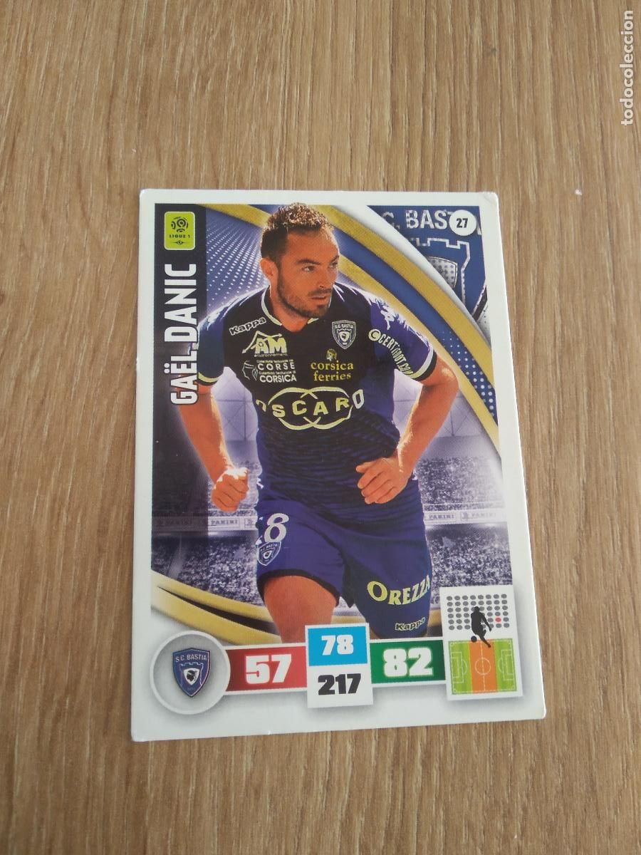 Cromos de F&uacute;tbol: 27 GAEL DANIC BASTIA CROMO FUTBOL PANINI LIGA FRANCIA 2016-2017 FOOT LIGUE 1 ADRENALYN 16-17