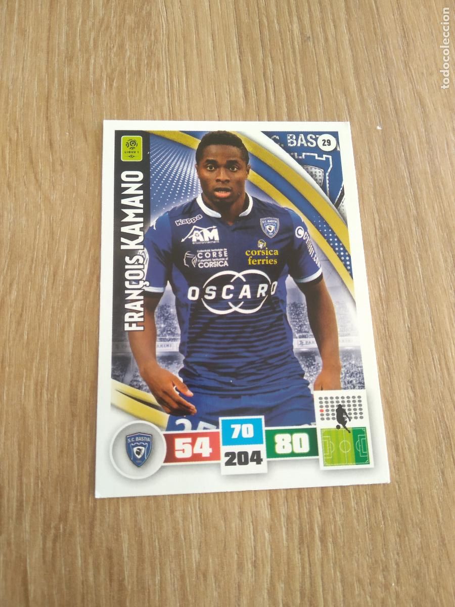 Football Stickers: 29 FRAN&Ccedil;OIS KAMANO BASTIA CROMO FUTBOL PANINI LIGA FRANCIA 2016-2017 FOOT LIGUE 1 ADRENALYN 16-17