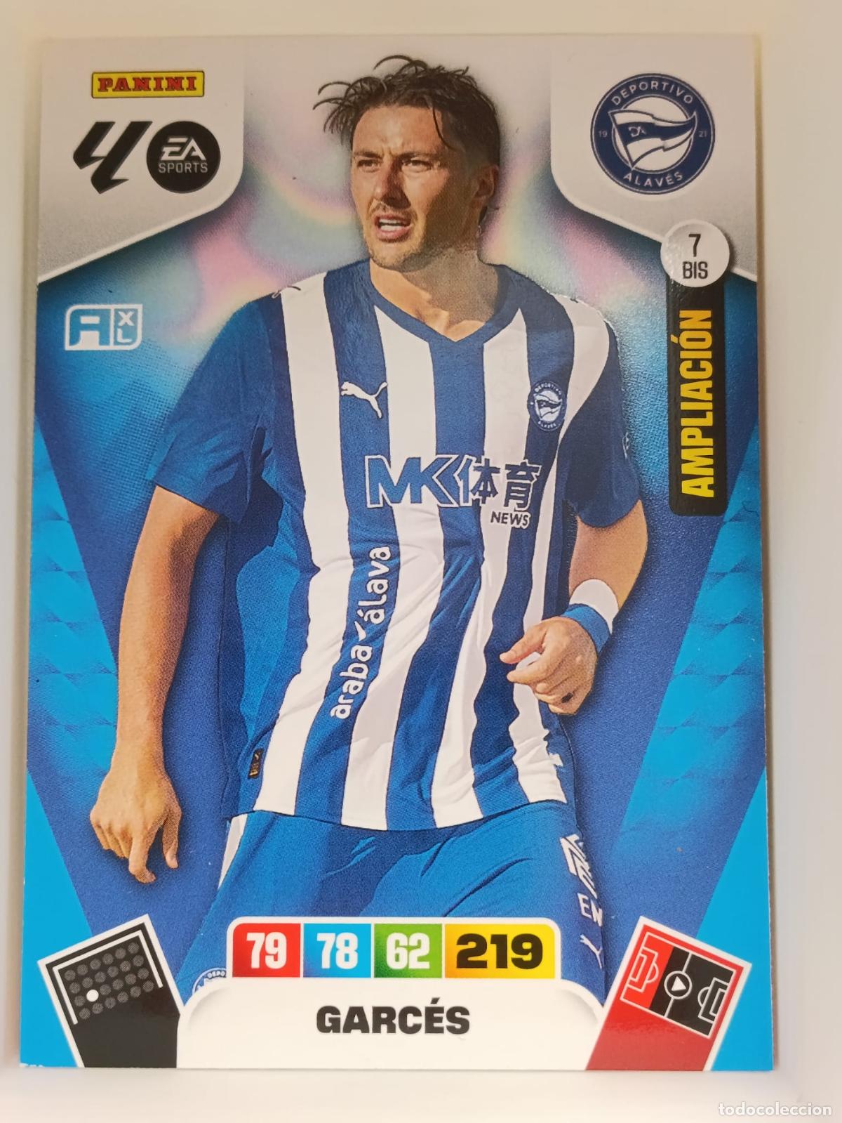Football Stickers: Garc&eacute;s 7 Bis Ampliaci&oacute;n. Actualizaci&oacute;n Alaves Adrenalyn 25 26