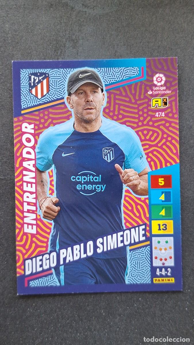 Football Stickers: L1 DIEGO PABLO SIMEONE ATLETICO DE MADRID ENTRENADOR ADRENALYN XL LIGA 2022/2023 22 23 PANINI