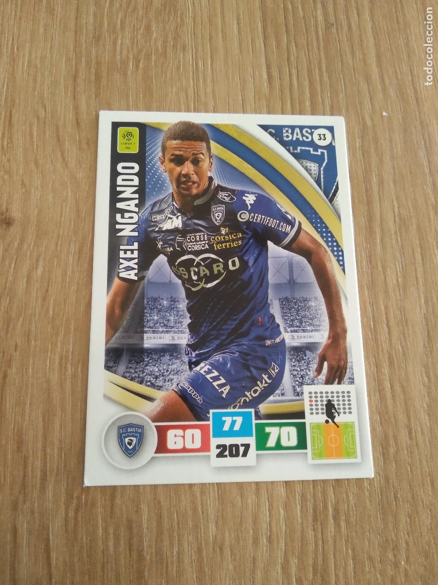 Football Stickers: 33 AXEL NGANDO BASTIA CROMO FUTBOL PANINI LIGA FRANCIA 2016-2017 FOOT LIGUE 1 ADRENALYN 16-17