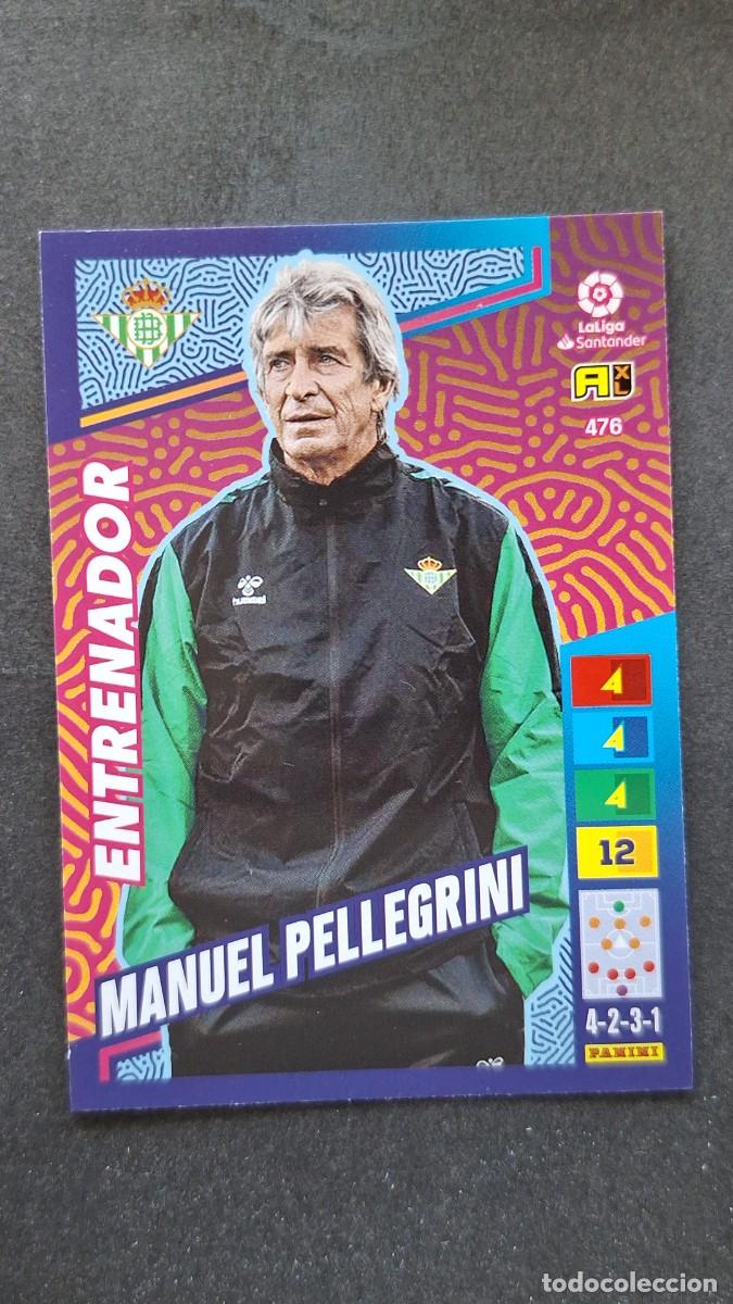 Cromos de F&uacute;tbol: L1 MANUEL PELLEGRINI REAL BETIS BALOMPIE ENTRENADOR ADRENALYN XL LIGA 2022/2023 22 23 PANINI