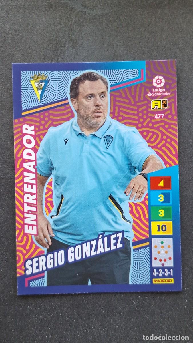 Cromos de F&uacute;tbol: L1 SERGIO GONZALEZ CADIZ C. F. ENTRENADOR ADRENALYN XL LIGA 2022/2023 22 23 PANINI