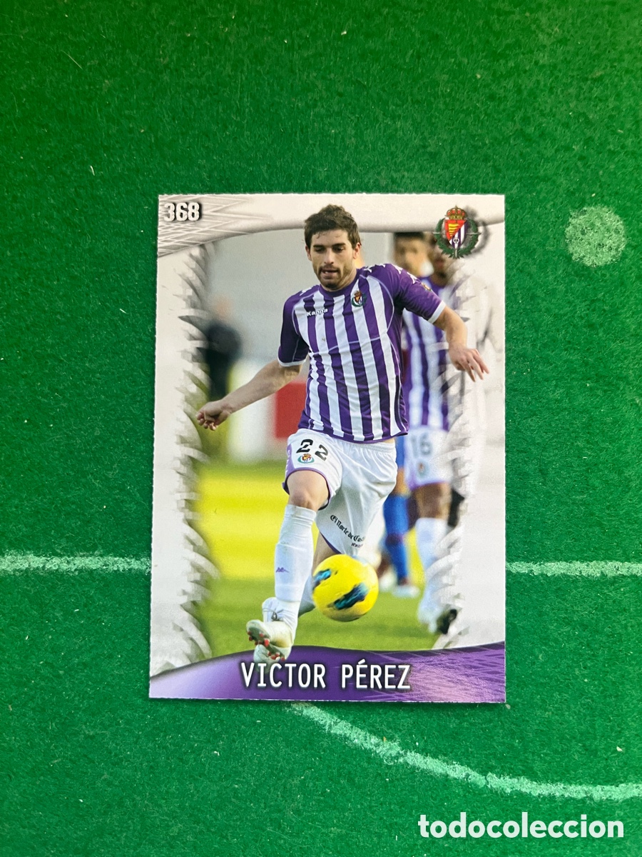 Cromos de F&uacute;tbol: 368 V&Iacute;CTOR P&Eacute;REZ REAL VALLADOLID LAS FICHAS DE LA LIGA 2013 2014 MUNDICROMO