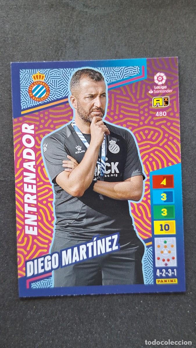 Cromos de F&uacute;tbol: L1 DIEGO MARTINEZ R. C. D. ESPA&Ntilde;OL ENTRENADOR ADRENALYN XL LIGA 2022/2023 22 23 PANINI