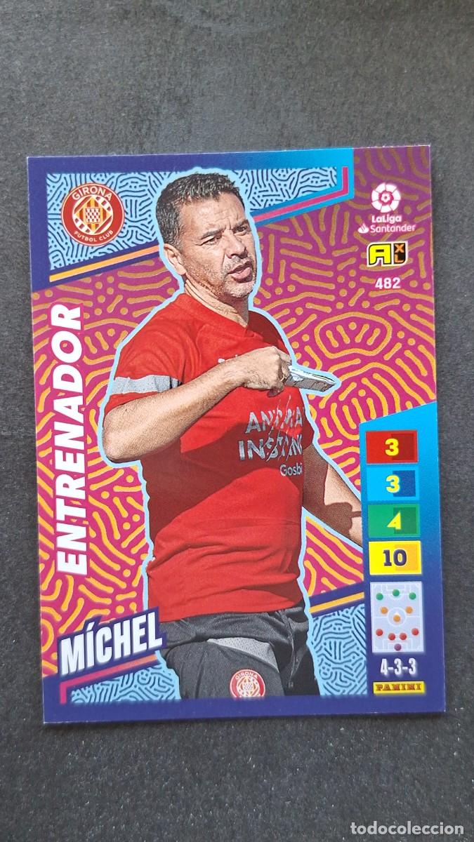 Cromos de F&uacute;tbol: L1 MICHEL GIRONA F. C. ENTRENADOR ADRENALYN XL LIGA 2022/2023 22 23 PANINI