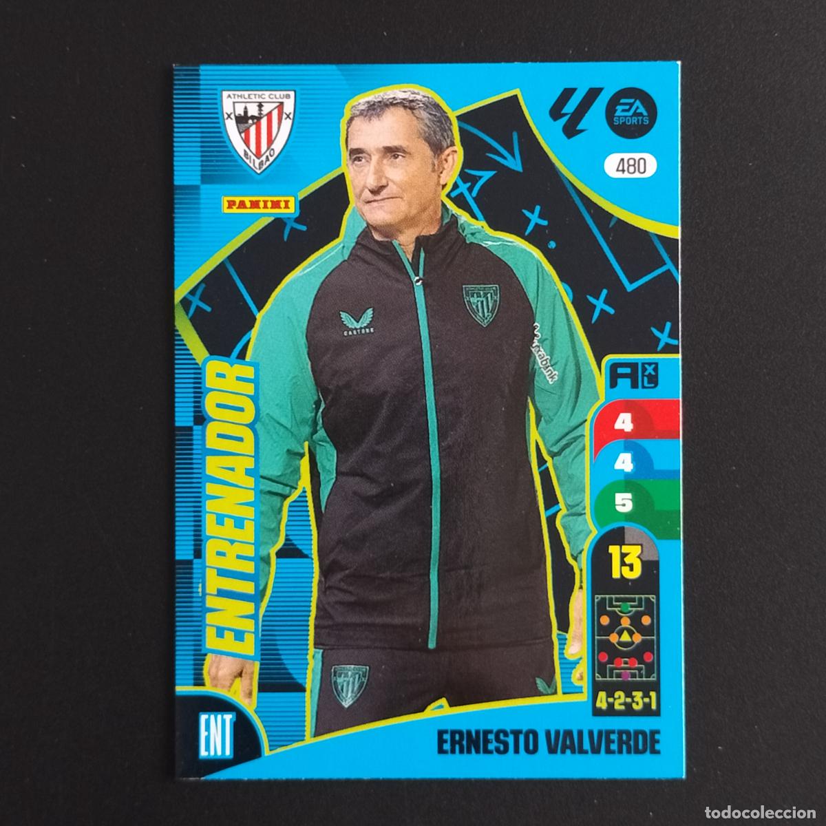 Cromos de F&uacute;tbol: 480 ERNESTO VALVERDE ENTRENADOR ATHLETIC BILBAO ADRENALYN XL LALIGA CARD 2024 2025 24 25 PANINI