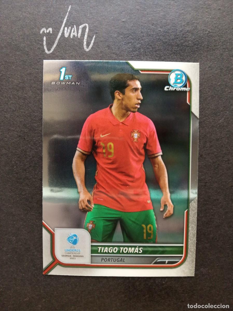Cromos de F&uacute;tbol: N&ordm; 126 TIAGO TOMAS PORTUGAL SPORTING WOLFSBURGO ⚽ TOPPS &reg; BOWMAN 1ST CHROME UEFA UNDER 21 2023